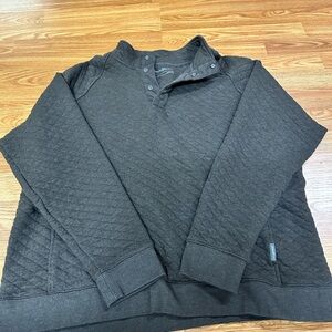 Eddie Bauer Black Quilted Men's Sweater